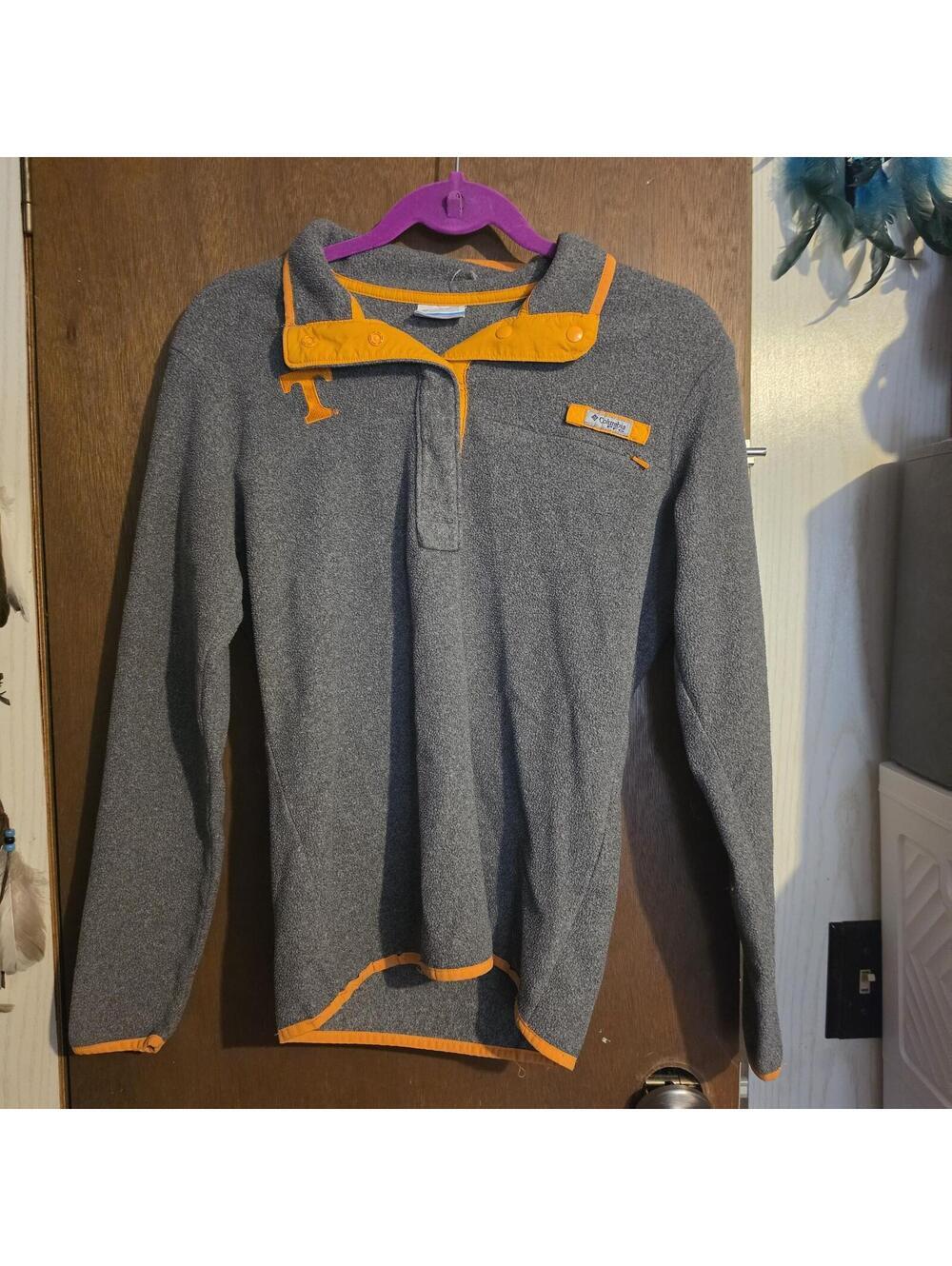Columbia Sportswear Tennessee Volunteers Gray Quarter-Zip Fleece Pullover Size M